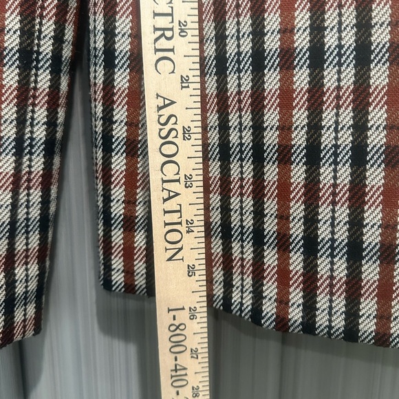 CAbi Jazzy Jacket-Toffee Plaid Blazer Sz M Preppy Office Old Money Academia - Picture 8 of 11